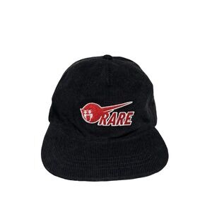 Pink Dolphin Black Corduroy Rare Patch Logo Adjustable Hat 100% Cotton OSFM